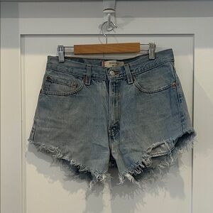 Levi’s 505 Cut-Off Denim Shorts – Size 30 | Distressed Raw Hem